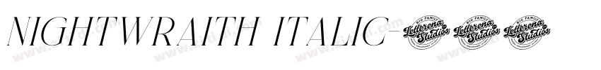 Nightwraith Italic字体转换